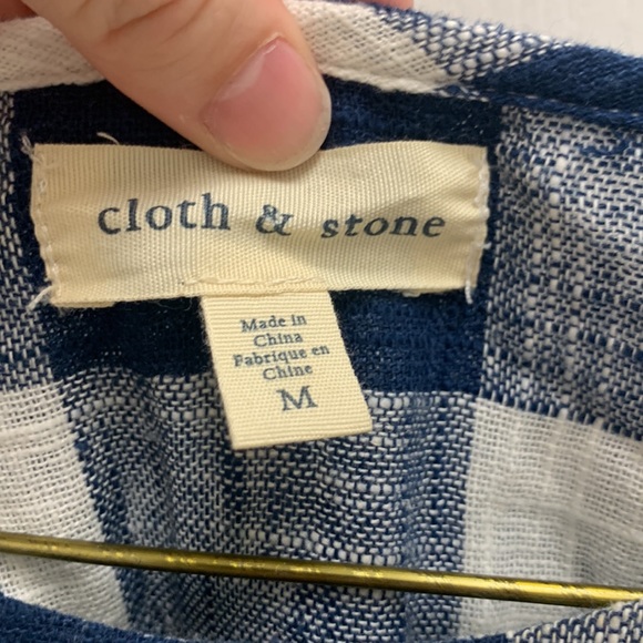 Anthropologie Gingham Cotton Top - Picture 3 of 4